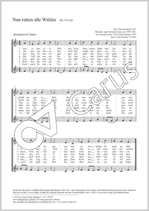 Nun ruhen alle Wälder Partition, édition séparée avec recueil de musique chorale, In dieser Ausgabe / in this edition: 2stg Kinderchor, [Org]
