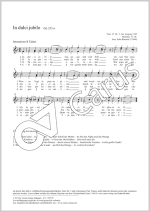 Thumbnail: John Barnard: In dulci jubilo