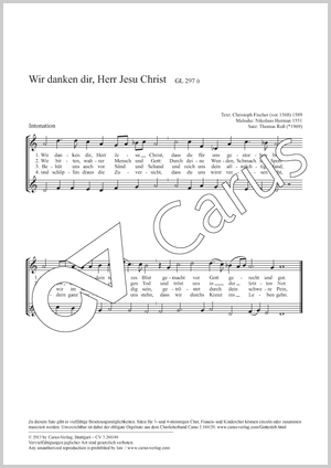 Thumbnail: Thomas Roß: Wir danken dir, Herr Jesu Christ