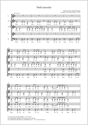 Gregor Meyer (arr.): Noel nouvelet - Noten | Carus-Verlag