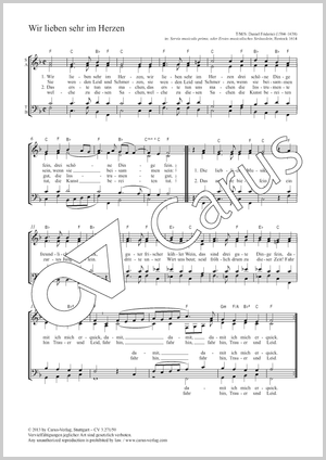 de : Erstes Musikalisches Sträußlein Partition, édition séparée avec recueil de musique chorale