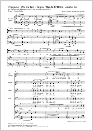 Giuseppe Verdi: Deus meus – O tu che desti il fulmine (Der du der Blitze Herrscher bist) - Sheet music | Carus-Verlag
