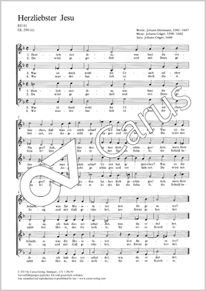 Alas, dear Lord, what law then hast Thou broken Score, separate edition from a choral collection