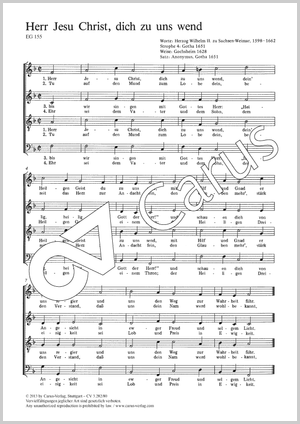 Anonymus: Herr Jesu Christ, dich zu uns wend - Noten | Carus-Verlag