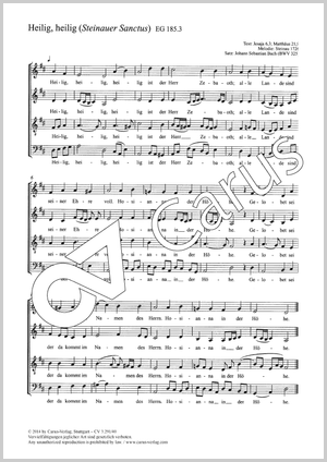 Thumbnail: Johann Sebastian Bach: Heilig ist der Herre Zebaoth