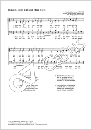 Thumbnail: Wolfgang Stockmeier (arr.): Himmel, Erde, Luft und Meer