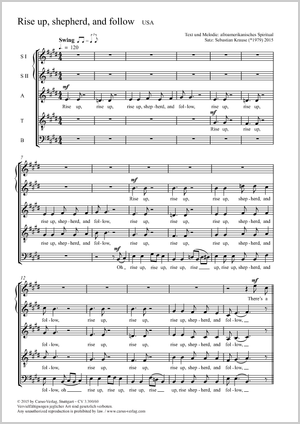 Thumbnail: Sebastian Krause (arr.): Rise up, shepherd, and follow