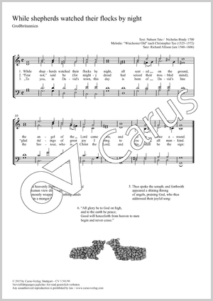 Richard Allison (arr.): While shepherds watched their flocks by night - Noten | Carus-Verlag