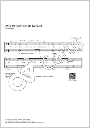 Auf dem Baum sitzt ein Kuckuck - Noten | Carus-Verlag