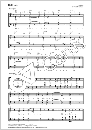 Wim Mergenbaum: Halleluja - Noten | Carus-Verlag