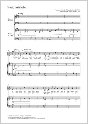 Brady R. Allred: Hush, little Baby - Sheet music | Carus-Verlag