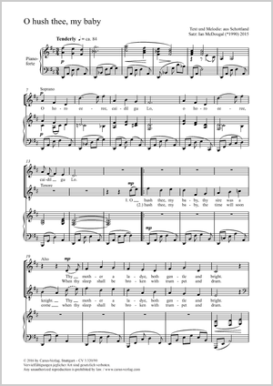 Ian McDougal (arr.): O hush thee, my baby - Noten | Carus-Verlag
