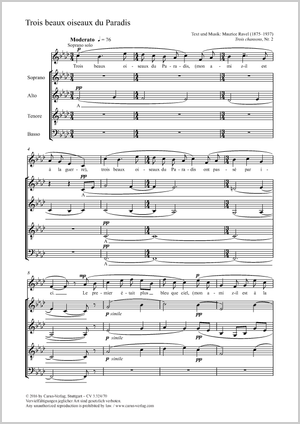 Thumbnail: Maurice Ravel: Trois beaux oiseaux du Paradis