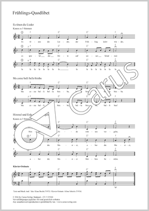 Thumbnail: Klaus Brecht (arr.) / Alfons Scheirle (arr.): Frühlings-Quodlibet