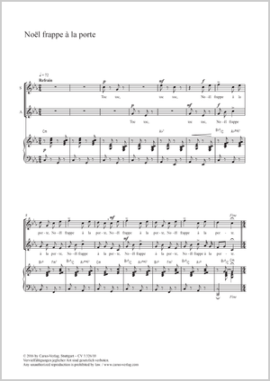 Noël frappe à la porte - Noten | Carus-Verlag