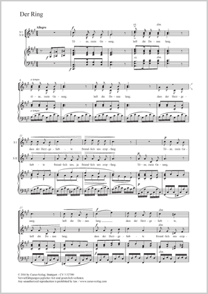 Der Ring Score, separate edition from a choral collection