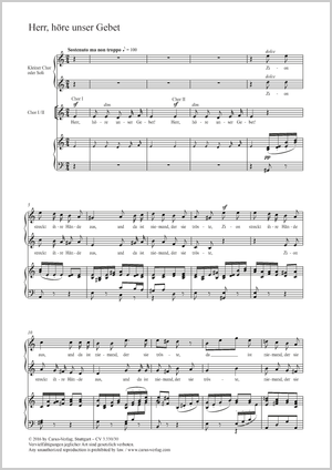 Felix Mendelssohn Bartholdy: Herr, höre unser Gebet - Noten | Carus-Verlag