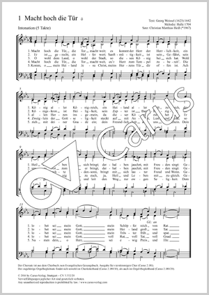Thumbnail: Christian Matthias Heiß (arr.): Macht hoch die Tür, die Tor macht weit