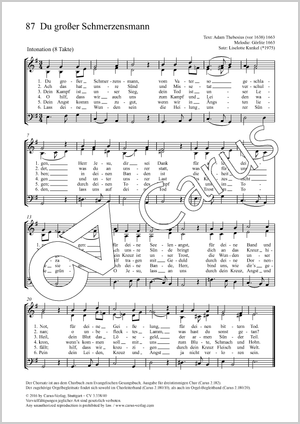 Liselotte Kunkel (arr.): Du großer Schmerzensmann - Noten | Carus-Verlag