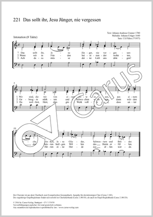 Dank sei dir, Vater, für das ewige Leben Partition, édition séparée avec recueil de musique chorale, In dieser Ausgabe / in this edition: SAM