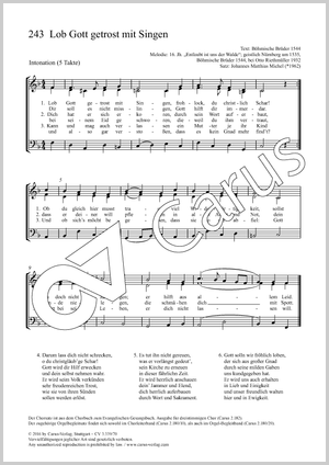 Thumbnail: Johannes Matthias Michel (arr.): Lob Gott getrost mit Singen / O komm, du Geist der Wahrheit