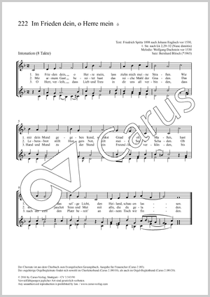 Im Frieden dein, o Herre mein Partition, édition séparée avec recueil de musique chorale, In dieser Ausgabe / in this edition: SSA