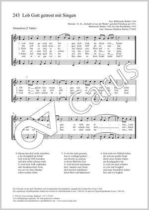 Thumbnail: Johannes Matthias Michel (arr.): Lob Gott getrost mit Singen / O komm, du Geist der Wahrheit