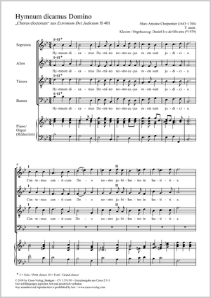 Hymnum dicamus Domino (Extremum Dei Judicium H. 401) Chorus electorum aus Extremum Dei Judicium Partitur, Einzelausgabe aus Chorbuch