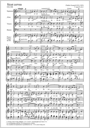 Charles Gounod: Sicut cervus - Noten | Carus-Verlag