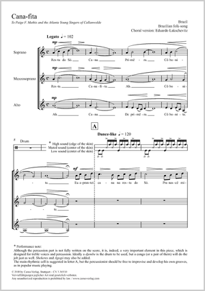 Eduardo Lakschevitz (arr.): Cana-fita - Noten | Carus-Verlag