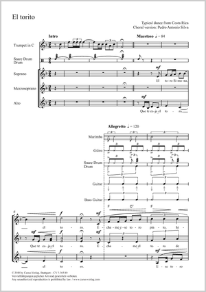 Pedro Antonio Silva (arr.): El torito - Noten | Carus-Verlag