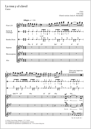 Jesús Albert Hernández (arr.): La rosa y el clavel - Noten | Carus-Verlag