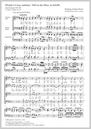 Wolfgang Amadeus Mozart: Placido è il mar, andiamo - Noten | Carus-Verlag