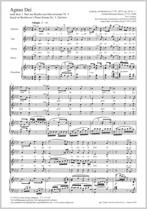 Ludwig van Beethoven: Agnus Dei - Sheet music | Carus-Verlag