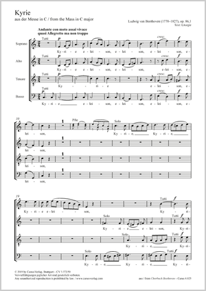 Ludwig van Beethoven: Kyrie - Noten | Carus-Verlag
