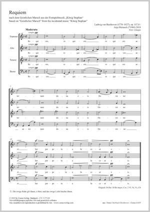 Ludwig van Beethoven: Requiem - Sheet music | Carus-Verlag