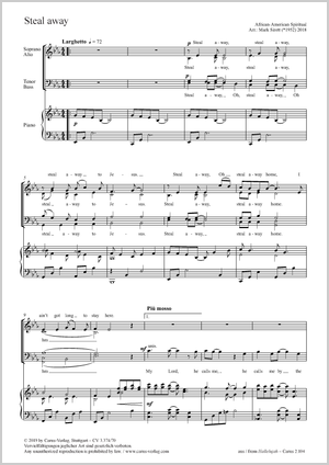 Thumbnail: Mark Sirett (arr.): Steal away