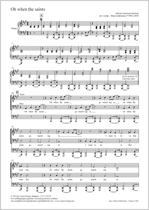 Thumbnail: Hans Lüdemann (arr.): Oh when the saints