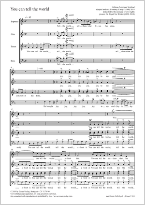 Courtney Carey (arr.): You can tell the world - Noten | Carus-Verlag