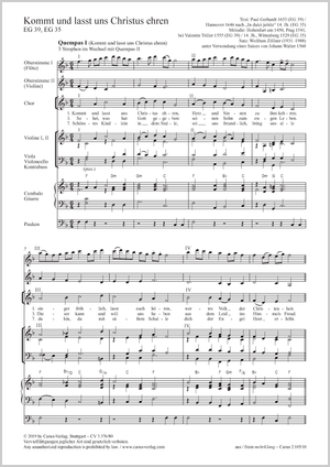Thumbnail: Johann Walter (arr.) / Wolfram Zöllner (arr.): Kommt und lasst uns Christus ehren