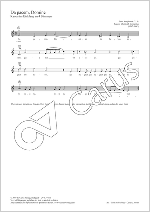 Thumbnail: Christoph Demantius: Da pacem, Domine