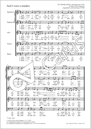 Thumbnail: David James (arr.): And I were a maiden