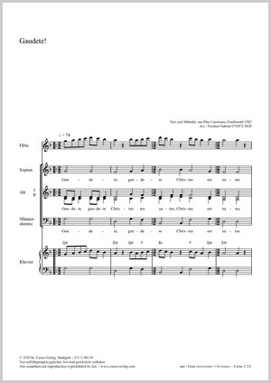 Thomas Gabriel: Gaudete! - Sheet music | Carus-Verlag