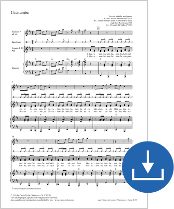 Christoph JK Müller: Gatatumba - Noten digital | Carus-Verlag