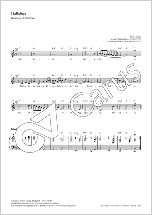 Thumbnail: William Boyce / Klaus Brecht (arr.): Halleluja