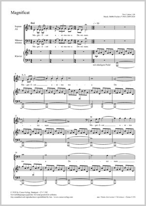 Bobbi Fischer Magnificat Noten Chormusik Kaufen