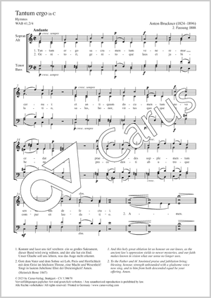 Thumbnail: Anton Bruckner: Tantum ergo in C