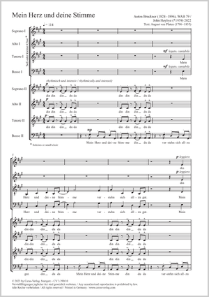Thumbnail: Anton Bruckner / John Høybye (arr.): Mein Herz und deine Stimme