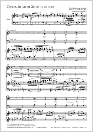 Thumbnail: Felix Mendelssohn Bartholdy: Christ, thou Lamb most holy