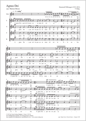 Thumbnail: Hansruedi Willisegger: Agnus Dei